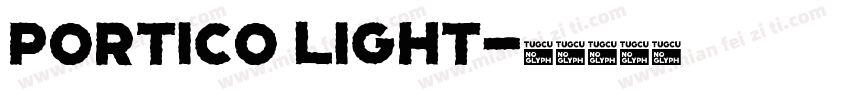 Portico Light字体转换